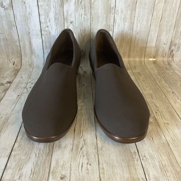 SAS BLISS Slip-On Wedge Shoes Brown Stretch Loafer Tripad Comfort USA Size 10 M - Picture 5 of 9